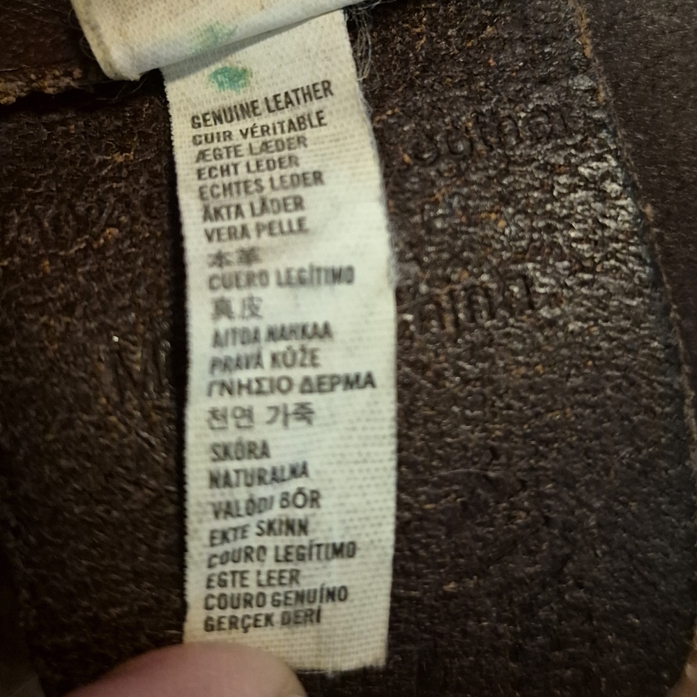 Hollister California Wide Brown Graphic Leather Belt, Vintage? With Tags W 34 - Picture 10 of 11